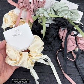 Резинки для волосся 10359 (Атлас) Ціна за 12шт.